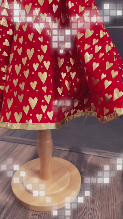 Gold Hearts Dress